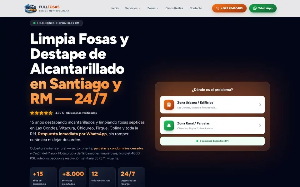 Sitio web de Full Fosas